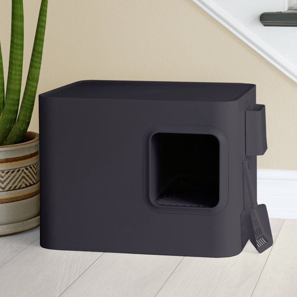 Archie & Oscar™ Plastic Cat Litter Box Enclosure with Scoop & Reviews
